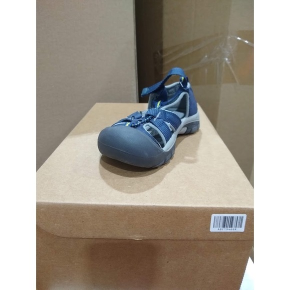 KEEN Unisex-Child Venice H2 Closed Toe Water Sandals Navy/Gray 12 Little Kid